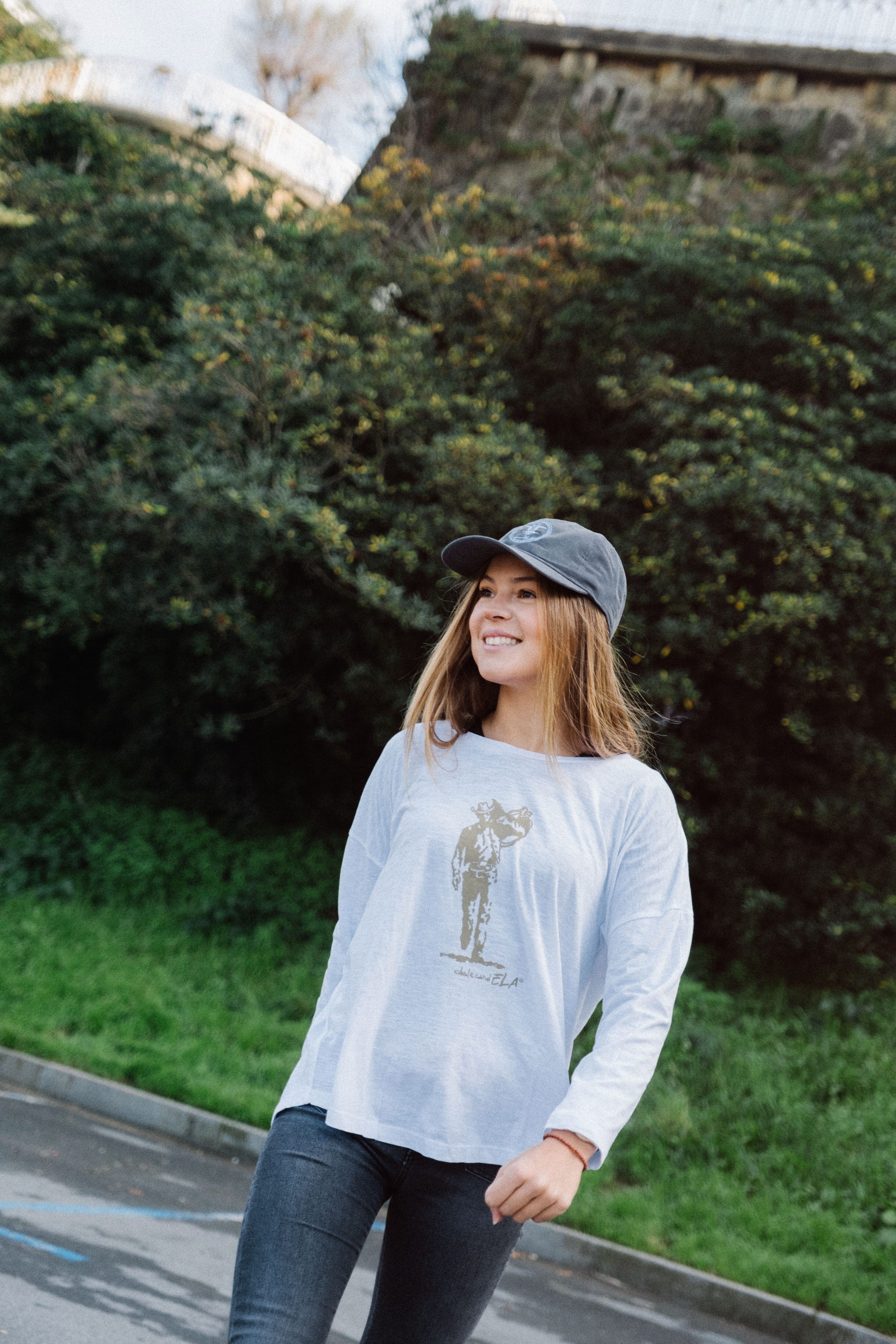 Camiseta MUJER BLANCA COWBOY Asociación DalecandELA