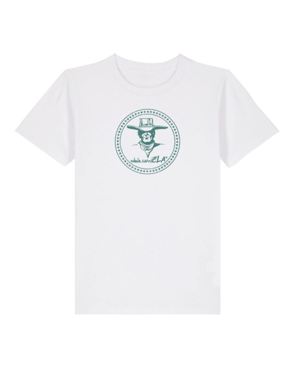 Camiseta NIÑO BLANCA VAQUERO VERDE