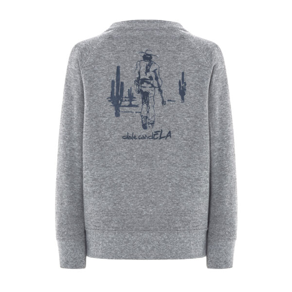 Sudadera NIÑO GRIS MARENGO VAQUERO espalda