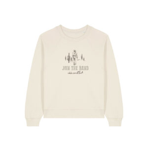 SUDADERA MUJER BEIGE "JOIN THE BAND"