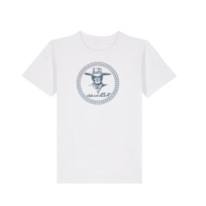 CAMISETA NIÑO BLANCA VAQUERO GRIS