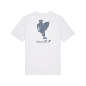 Camiseta BLANCA SKATE ESPALDA