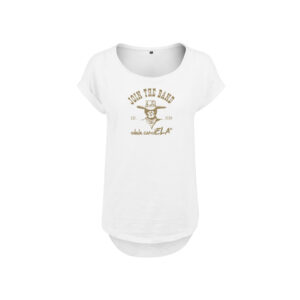 CAMISETA MUJER BLANCA "JOIN THE BAND"