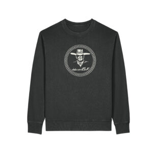 SUDADERA UNISEX NEGRA CON LOGO