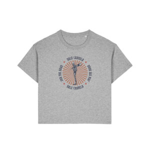 CAMISETA MUJER GRIS RAYOS