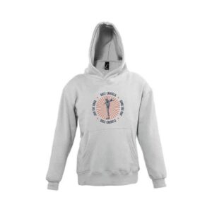 SUDADERA NIÑO GRIS RAYOS CON CAPUCHA