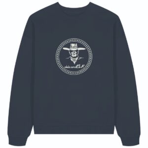 SUDADERA AZUL LOGO VAQUERO