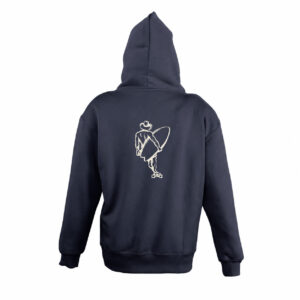 SUDADERA NIÑO AZUL CON CAPUCHA SKATER
