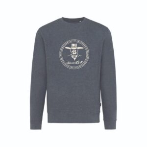 SUDADERA AZUL GRISACEA LOGO VAQUERO